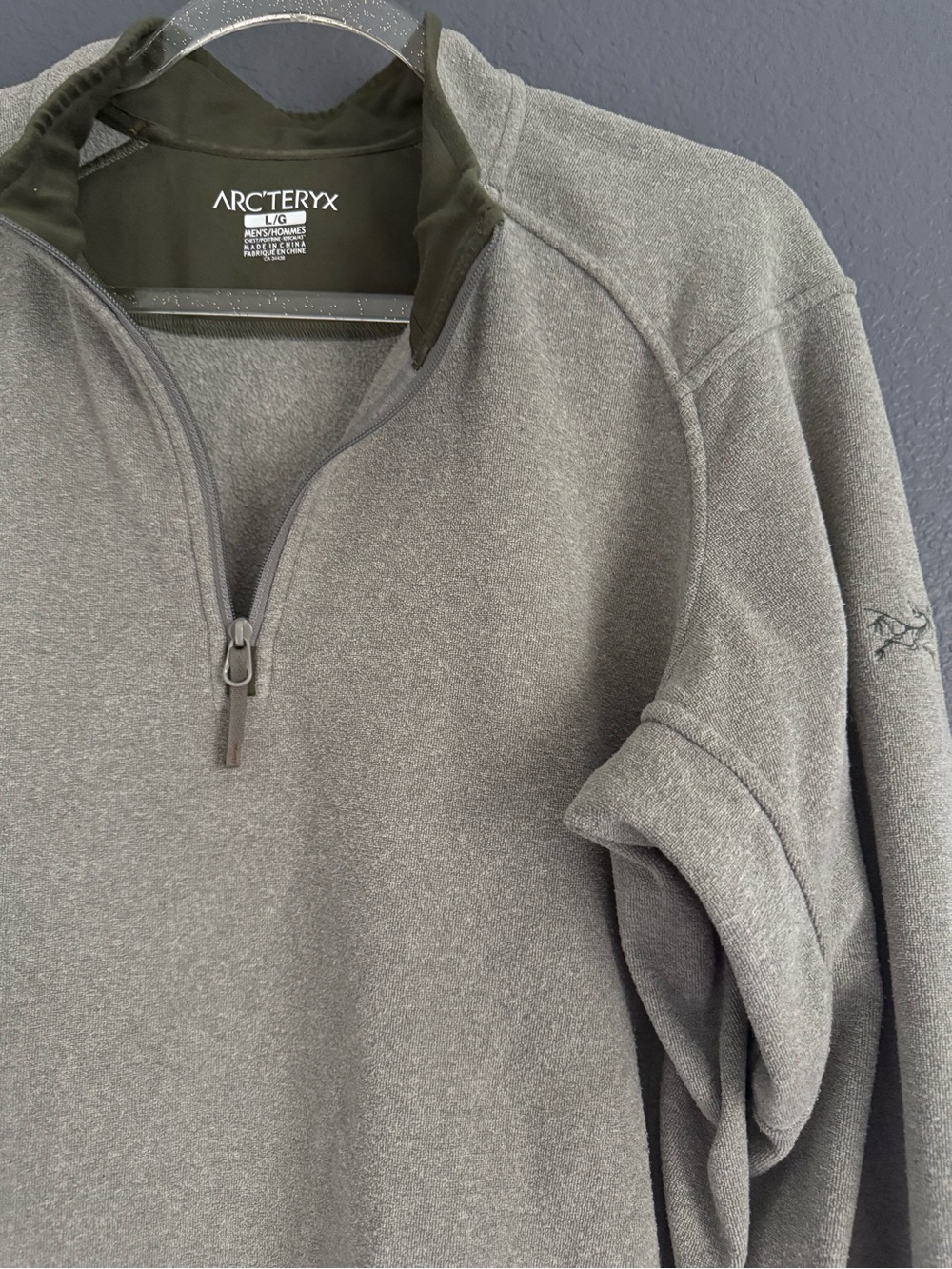 ARC’TERYX Men’s Endocon Quarter Zip Fleece Pullover - large - Picture 2 of 5
